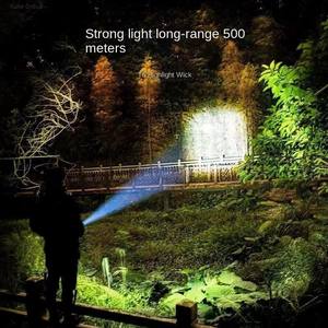 Powerful LED <b>Flashlight</b> Telescopic Zoom Tactical <b>Torch</b> USB Charging Portable Spotlight Remote Camping Outdoor IP65 Rated - Product Image 5