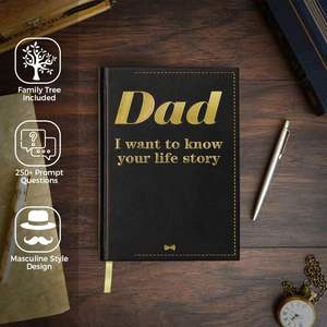 Leather Hardcover Journal A5 Size Premium Wrapped Book for Family Memento Gift with Custom Inner Pages - Product Image 4