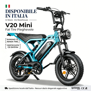 Vélo électrique à pneus larges de 16 pouces pour adolescents, style italien, mini vélo électrique, stock disponible en entrepôt en Italie, entrepôt UE, États-Unis, Australie - Product Image 1