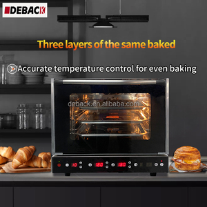 Four à convection commercial pour boulangerie, certifié CE, nouveau, 220V, contrôle numérique, automatique, petit, 3 plateaux, pour noix, maïs, four à pizza portable - Product Image 2