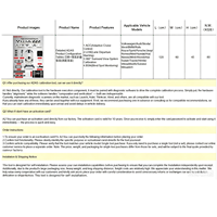 Outils de diagnostic automobile ADAS, régulateur de vitesse adaptatif ACC, avertisseur de sortie de voie LDW, moniteur de vue panoramique AVM