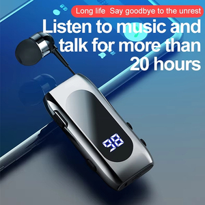 <span class=keywords><strong>K55</strong></span> Wireless für 5.2 Kopfhörer-Einziehbare Digital anzeige IPX4 Wasserdicht 20H Music Time Sport & Business Use - Product Image 2