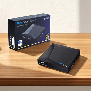 Boîtier multimédia TV OTT We2usat K3 Pro+ H265 Android 12, 4 Go 32 Go, 4K/6K, décodeur TV intelligent, Wifi6, BT, télécommande vocale, lecteur de streaming - Product Image 1