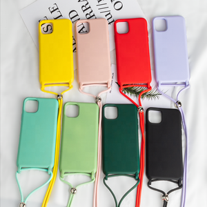 Regolabile Stesso Colore Cassa della Cordicella Del Telefono <span class=keywords><strong>Cellulare</strong></span> Cinghia di Spalla Crossbody Cassa Del Telefono Mobile Delle Cellule Con La Corda - Product Image 4