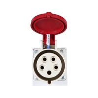 Prise industrielle murale triphasée ZNG-125, 5 broches, 380V, 32A