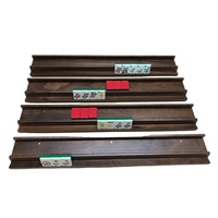 Support de rangement en bois naturel pour tuiles de Mahjong américain, avec poussoirs magnétiques, accessoires modernes pour jeux de table