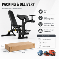 Équipement de fitness multifonctionnel pliable et réglable XH en acier pour la maison et la salle de sport, accessoires d'entraînement pour la musculation en gros