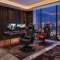 Chaise de bureau AOR Lift Chair pour jeux vidéo et esports, en cuir, avec base pivotante, inclinable, confortable, pour chambre à coucher, bureau à domicile, pivotant à 360°