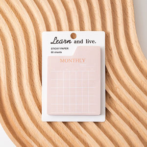 แผ่นบันทึกโน้ตแบบมีกาวในตัวสำหรับสำนักงาน ขายดี ใช้งานได้ทุกวัน รายสัปดาห์ รายเดือน พกพาสะดวก ฉีกออกได้ ใช้ซ้ำได้ สำหรับวางแผนและจดรายการสิ่งที่ต้องทำ - Product Image 6