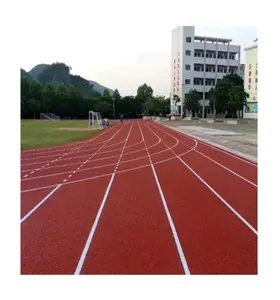 Tipo traspirante Epdm pavimentazione in gomma superficie parco giochi pista pista pista verniciatura sintetica pista da corsa 13mm