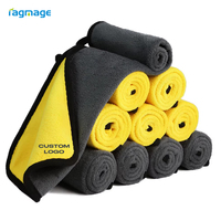 Serviette en microfibre ultra douce double face super absorbante séchage rapide pour le detailing automobile, le nettoyage du tableau de bord et le polissage des vitres 600 g/m²