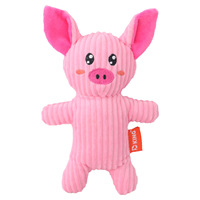 Jouets en peluche interactifs pour animaux de compagnie en gros, jouet à mâcher pour chien avec sonnette couineuse