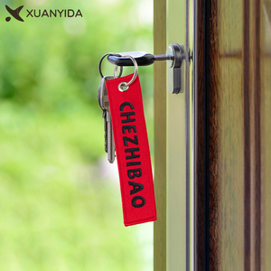 Xe máy xe Keychain biểu tượng tùy chỉnh thêu móc chìa khóa cho Quà tặng khuyến mãi máy bay phản lực tag vải tùy chỉnh móc khóa máy bay phản lực tag tên tag - Product Image 2