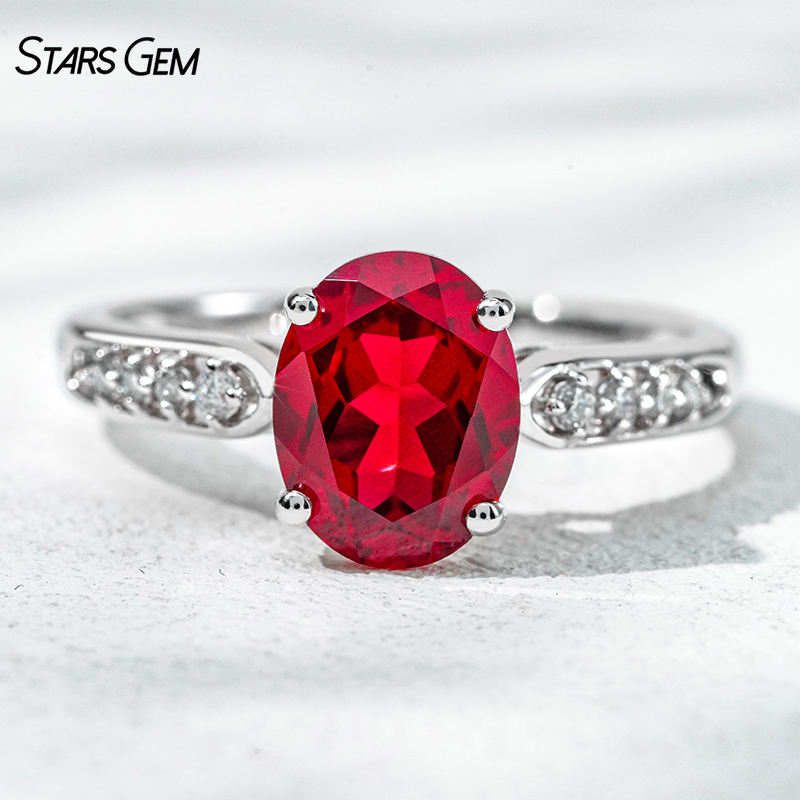 18K White Gold+Ruby
