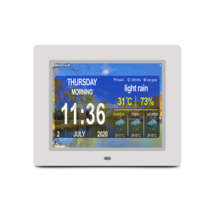 Hot Bán LCD Đồng Hồ 8 Inch Kỹ Thuật <span class=keywords><strong>S</strong></span>ố Đồng Hồ Hình Ảnh Video Phát Lại Tường Treo/Bảng Đứng Lịch Đồng Hồ Cho Chứng Mất Trí <span class=keywords><strong>Alzheimer</strong></span> Của - Product Image 5