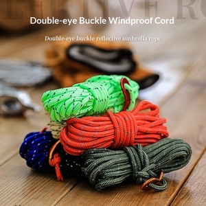 เชือกเต็นท์กันลมแบบหนา <span class=keywords><strong>4</strong></span> มม. พร้อมตัวล็อคแบบตาไก่คู่ ปรับความยาวได้ <span class=keywords><strong>4</strong></span> เมตร สะท้อนแสง สำหรับยึดกันสาดและเต็นท์สำหรับตั้งแคมป์ - Product Image 3