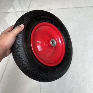 ट्रॉली 3.50-8 एयर रबर व्हील के लिए व्हीलबैरो टायर टायर व्हील 350-8 एयर रबर टायर का टायर - Product Image 3
