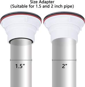 Ralo de Chuveiro de 4-1/4 Polegadas - Conexão Soldada a Solvente para Tubos de 1.5 ou 2 Polegadas - Kit de Ralo de Base de Chuveiro em Aço Inoxidável 304 para Banheiro - Product Image 3