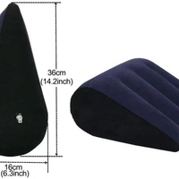Aufblasbares Körperkomfort-Kissen Dreieckiges Kissen Ram Lounge Chair Bett mit Beinmassagegerät Unverzichtbar für Entspannung und Komfort