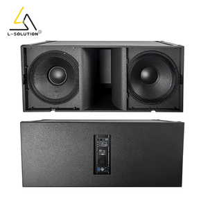 LS KS28 Double 18 pouces 2400W 4 Ohms Haut-parleur de scène professionnel audio extérieur/intérieur Système de son <span class=keywords><strong>basse</strong></span> actif amplifié Subwoofer - Product Image 1