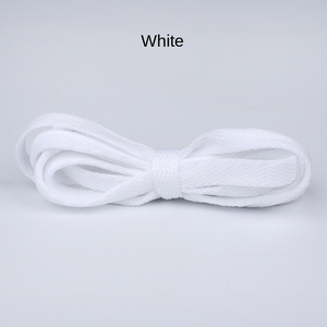 أربطة أحذية رياضية مسطحة بالجملة موديل XD301، 8 مم، 0.8 سم، من البوليستر المنسوج العادي، للأحذية الرياضية وكرة السلة، باللونين الأسود والأبيض - Product Image 6