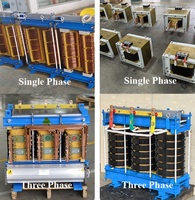 Transformateur de courant élevé 1kW-150kW monophasé de type sec pour soudage, placage, électrolyse, chauffage par induction OEM ODM