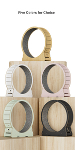 Roue d'exercice silencieuse pour chat, cadre d'escalade en panneau <span class=keywords><strong>de</strong></span> fibres <span class=keywords><strong>de</strong></span> bois, jouet pour chat, accessoires pour chat, <span class=keywords><strong>tapis</strong></span> roulant pour chat, prix d'usine OEM personnalisé - Product Image 3