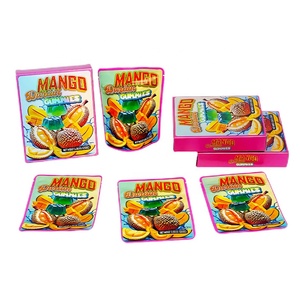 Pochons Découpés à la Forme Irrégulière Spéciale Cali Packs Holographiques Anti-Odeur à Fermeture Éclair, Sacs Mylar 3.5 avec Boîtes en Stock - Product Image 4
