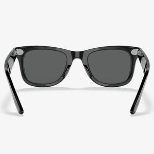 Lunettes de soleil carrées classiques noires, protection UV400, pour hommes et femmes, usage décontracté en extérieur - Product Image 4