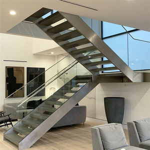 Escalera <span class=keywords><strong>de</strong></span> Acero Inoxidable <span class=keywords><strong>de</strong></span> una Sola Barra, Escalera Metálica Industrial Elegante <span class=keywords><strong>en</strong></span> Forma <span class=keywords><strong>de</strong></span> L - Product Image 4