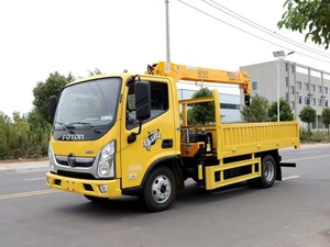 Grue à bras droit Foton de 10,2 mètres, grue montée sur camion 4x2 de 2 et 4 tonnes, prix de la grue à composants de pompe Foton - Product Image 3