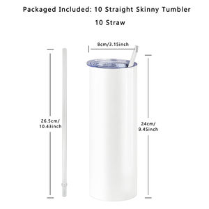 Personalized 20 OZ Stainless Steel Thermos Vacuum Insulated Sublimation Blanks DIY Travel Tumblers Sealed Lid Stainless Steel - Product Image 4