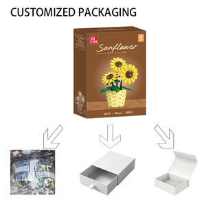 Jie Star X88071 Juguete Educativo <span class=keywords><strong>de</strong></span> Plástico ABS, Tulipán en Maceta, <span class=keywords><strong>Ramo</strong></span> <span class=keywords><strong>de</strong></span> <span class=keywords><strong>Flores</strong></span> Inmortales <span class=keywords><strong>de</strong></span> Simulación, Regalo para el Día <span class=keywords><strong>de</strong></span> San Valentín - Product Image 6