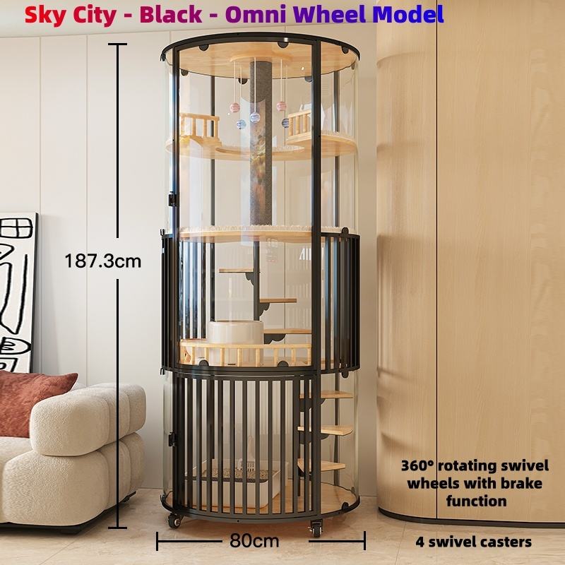 Sky City - Noir - Modèle de roue Omni