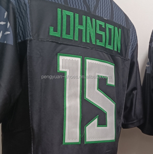 Camiseta de fútbol americano universitario cosida de la mejor calidad verde Dante Moore listo para enviar - Product Image 4