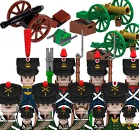 MOC Soldats Médiévaux Guerres Napoléoniennes Briques de Construction Canon Français Russe Armes Militaires Jouets