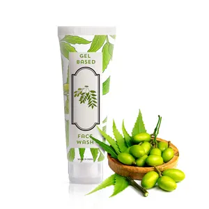 PRIVATE LABEL WHOLESALE SKIN PURIFYING NEEM FACE WASH FOR ACNE PORE DEEP CLEANINSG FACE CLEANSER