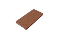 Planche de terrasse extérieure moderne antidérapante et imperméable Teck massif WPC en bois composite plastique carré brossé pour la place des parcs