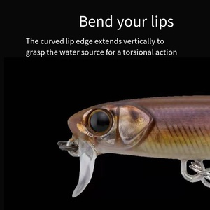 Isca dura artificial para pesca, cauda macia e água flutuante, isca <span class=keywords><strong>mino</strong></span>, suprimentos para pesca ao ar livre - Product Image 4