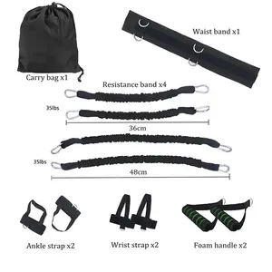 CHENGMO SPORTS Bandes <span class=keywords><strong>de</strong></span> Résistance Personnalisables pour Entraînement <span class=keywords><strong>de</strong></span> <span class=keywords><strong>Boxe</strong></span> (Punchs/Coupes), 160 LBS – Améliore la Puissance Explosive/Vitesse/Agilité - Product Image 5