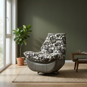 Sillón Reclinable Moderno con Respaldo Sólido, Reclinación Manual, Mueble de Sala de Estar, Diseño Contemporáneo, Silla de Descanso - Product Image 4