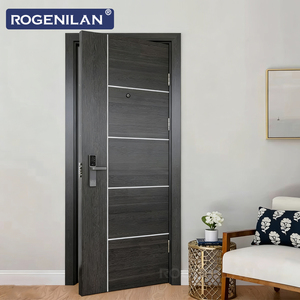ROGENILAN Portes intérieures en bois massif composite de couleur personnalisée, portes à panneaux français, insonorisées, pour chambre à coucher - Product Image 4