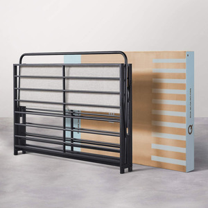 Cross-border wrought iron <b>bed</b>, reinforced and thickened, <b>double</b> luxury Nordic style master bedroom, Instagram-worthy minimalist - Product Image 3