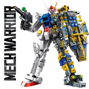 Blocs de Construction Robot Transformateur en Plastique, Détruire la Ville Guerrier, Modèle <span class=keywords><strong>Mech</strong></span>, Cadeaux d'Action Créative - Product Image 4