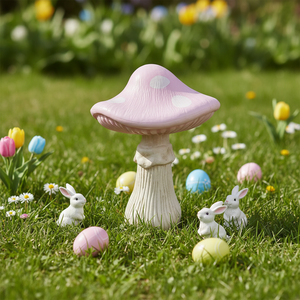 Custom <b>Easter</b> Decoration Blow Molding Mushroom Decoration With LED Lights - Product Image 3