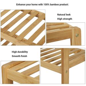 פניקס בית כניסה פשוט 3 Tier מדהים במבוק עץ ארגונית מדפי נעליים עבור בית - Product Image 4