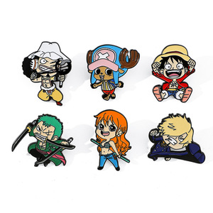Grosir kartun kualitas tinggi satu bagian logam Enamel keras lencana Fashion Jersey dekorasi bros pin kerah untuk pakaian - Product Image 6