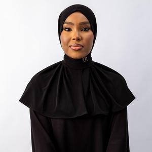 Couvre-cou personnalisé, chapeau ninja <span class=keywords><strong>avec</strong></span> foulard en mousseline, <span class=keywords><strong>hijab</strong></span> musulman, <span class=keywords><strong>hijab</strong></span> instantané, 2 pièces attachées instantanément - Product Image 3