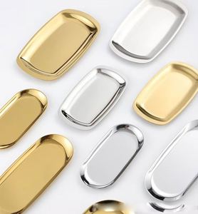 Nordic Style Stainless Steel Tray, Polished Mirror Surface Plate for Afternoon Tea, Towel Placement and Jewelry Collection - Product Image 4