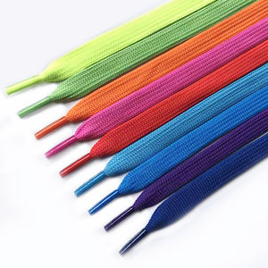 Suministro al contado multicolor Sudaderas con capucha planas de algodón y poliéster Zapatos con cordón Zapatos casuales Cordones de encaje personalizados multicolor - Product Image 1